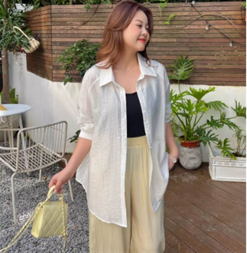 Rakuten - 【P2倍&クーポン有】 レディース トップス シャツ 無地 羽織 学校 こなれ感 ロマンティック 夏 お姉さん 個性的 10代 きれいめ エレガント 春 主役級 カジュアル シンプル おしゃれ 学生 ママ 長め 30代 存在感 上品 40代 20代 秋 大人可愛い