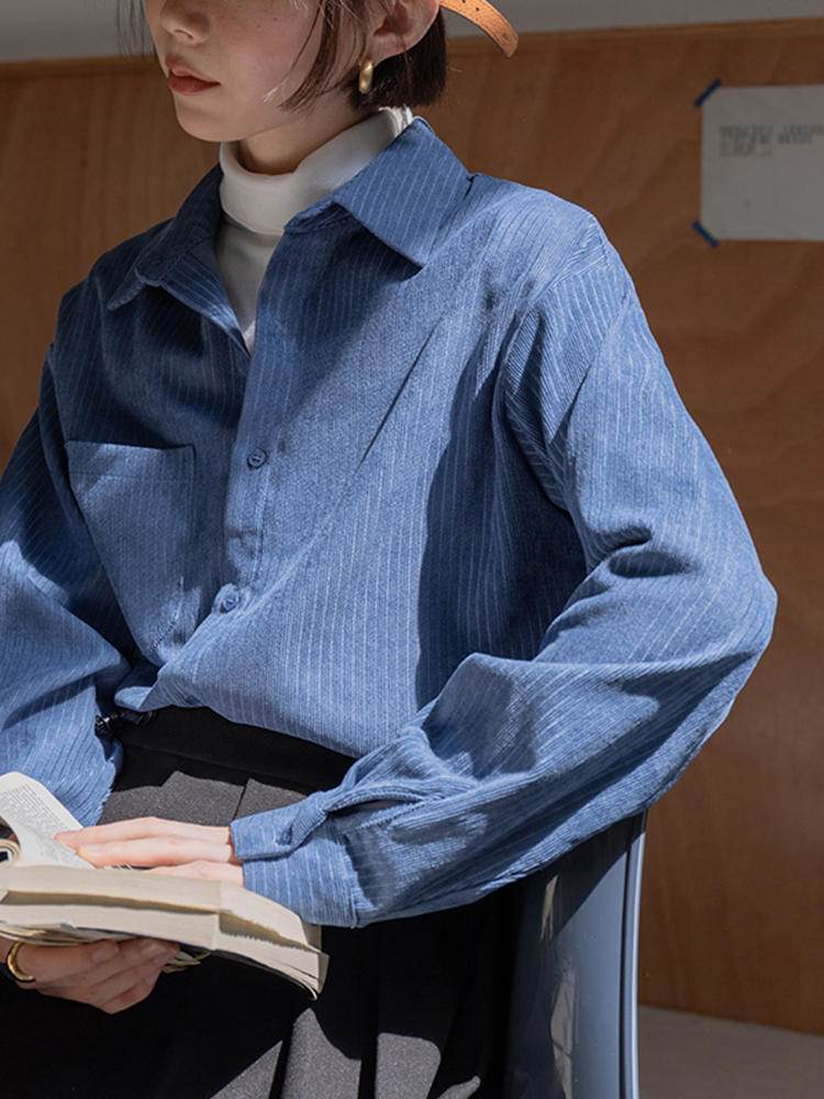 レディース トップス シャツ 長袖 フェミニン ストリート かわいい 大人可愛い きれいめ シンプル カジュアル 上品 おしゃれ かっこいい マニッシュ ガーリー ラブリー キュート