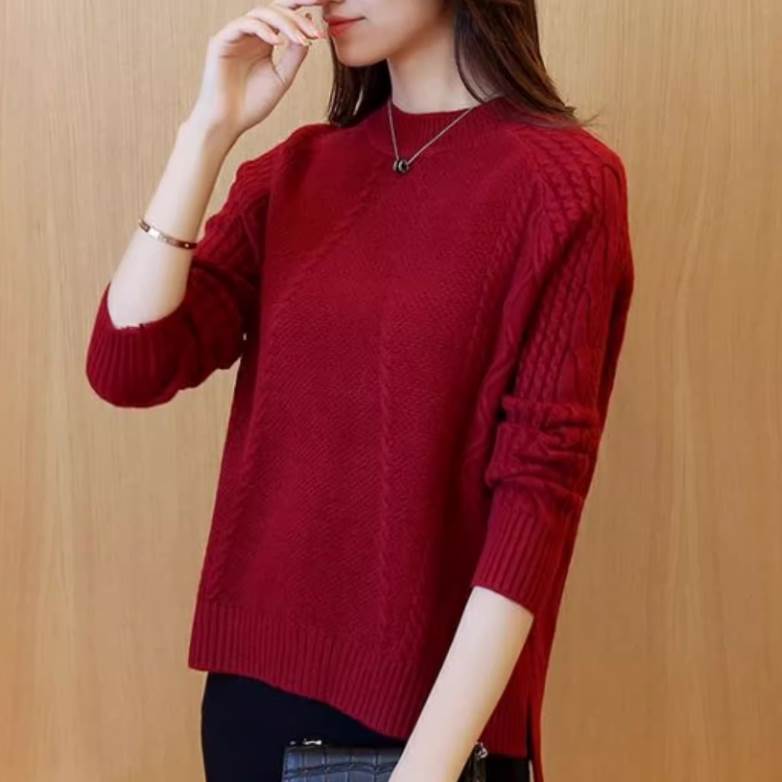 【P2倍&クーポン有】 レディース トップス ニット かわいい セーター カジュアル 伸縮性 こなれ感 クール ふっくら きれいめ モード系 ラフ おしゃれ シンプル 上品 ガーリー 個性的 大人可愛い プルオーバー エレガント ルーズ かっこいい レトロ 長袖