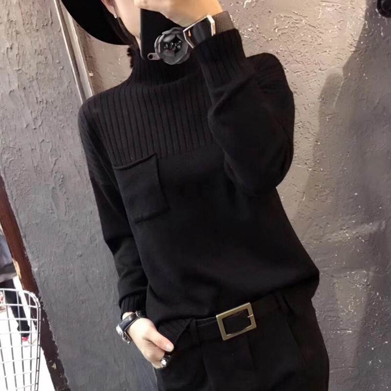 Rakuten - 【P2倍&クーポン有】 トップス セーター シンプル 30代 カジュアル ラフ 女性用 ハイネック 40代 レトロ 体系カバー 2XL 普段使い 休日 3XL ラウンドネック 袖あり 公園デビュー XL 旅行 キャラクター タートルネック 無地 楽ちん
