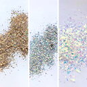 【SALE】全3種セルフネイル ニュアンスフレーク ネイルアート フレーク セルフネイル ジェルネイル 個性派 メール便