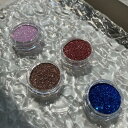 【全4種】ネイルパーツ キラキラ 粉 パック シルバー ジェルネイル ギャラクシー ネイル用品 ネイルジュエリー パウダー ホログラム ネイルアート デザインアクセサリー サロン 素材 グリッター 材料 ジェルネイルに埋め込み