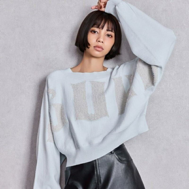 【お買い物マラソン ポイント3倍】【SALE】【最短翌日お届け】FLUKE インターシャラメニット 2WAYトップス GYDA ジェイダ 072562637801..