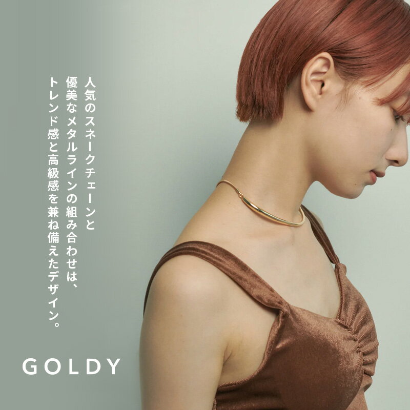 【お買い物マラソン ポイント3倍】【即納】アーチ ライン バック ロング ネックレス GOLDY ゴールディ 3230908 アクセサリー レディース メンズ ロングネックレス 女性 男性 ネックレスチェーン スライド フォーマル シルバー ゴールド マット goldy ネックレス