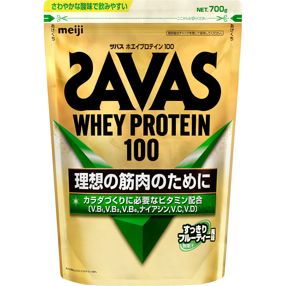 ザバス ホエイプロテイン100 すっきりフルーティー風味 (700g) 明治 protein