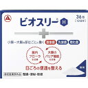 特徴 活性菌トリプル共生処方 3種の共生する活性菌が腸内で有用菌を増やし、腸内フローラを改善することで、腸を整えます。 糖化菌、乳酸菌、酪酸菌が小腸から大腸まで生きたまま届きます。 整腸・便秘・軟便 1．糖化菌−腸内有用菌である乳酸菌やビフィズス菌を増やします。 2．乳酸菌−乳酸を産生して腸内フローラを改善するとともに、酪酸菌の増殖を助けます。 3．酪酸菌−乳酸菌とともに腸で増え、大腸のエネルギー源として腸の機能維持に必要な酪酸を産生します。 効能・効果 整腸（便通を整える）、便秘、軟便、腹部膨満感 表示成分 ＜成分＞ 3包中 糖化菌・・・150mg ラクトミン（乳酸菌）・・・30mg 酪酸菌・・・150mg 添加物：ポリビニルアルコール（完全けん化物）、ポビドン、乳糖水和物、バレイショデンプン 用法・用量/使用方法 ＜用法・用量＞ 次の量を食後に服用してください。 成人（15歳以上）・・・1回量1包、1日服用回数3回 3ヵ月以上15歳未満・・・1回量1/2包、1日服用回数3回 3ヵ月未満・・・服用しないこと メーカーコメント 整腸、便秘、軟便、腹部膨満感に ビオスリーおすすめのポイント ・3種の共生する活性菌が有用菌を増やし、腸内フローラを改善することで、腸を整えます。 ・乳酸菌だけでなく、糖化菌、酪酸菌を加えた3種の活性菌を配合しています。 ・3種の活性菌が小腸から大腸まで生きたまま届きます。 腸内フローラを改善して腸を整える 理由は、活性菌トリプル共生処方だから！！ 有用菌の栄養源を作る：糖化菌 代表的な有用菌：乳酸菌 ・ビオスリーの乳酸菌は、胃酸・胆汁酸に対しての抵抗性があります。 ・ビオスリーの乳酸菌は、酪酸菌の増殖を促進する働きがあります。 大腸の主要なエネルギー源‘酪酸’を産生：酪酸菌 区分 ： 日本製・指定医薬部外品 お問い合わせ先 製造販売元 ： 東亜新薬株式会社 住所 ： 東京都新宿区西新宿3丁目2番11号 お客様相談室 電話：0120-567-087 受付時間 ： 土、日、祝祭日を除く9：00〜17：00 販売元 ： アリナミン製薬（株） 広告文責 紅屋商事株式会社 TEL ： 0172-27-7744 文責 ： 登録販売者　今泉和広◎整腸薬（指定医薬部外品）