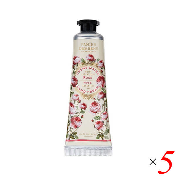 ハンドクリーム 保湿 しっとり パニエデサンス エッセンシャルズCA ハンドクリーム30mL 5個セット ローズ