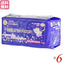 ナプキン 羽つき 生理用品 ナチュラムーン・生理用ナプキン夜用(羽付き)10個 6袋セット G-Place 医薬部外品 送料無料