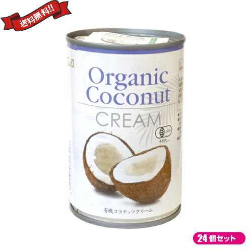 ココナッツクリーム ココナッツミルク 乳製品 豆乳 アレルギー 有機ココナッツクリーム 400ml 24個セット ココナッツクリーム ココナッツミルク 乳製品 豆乳 アレルギー 有機ココナッツクリーム 400ml 24個セット