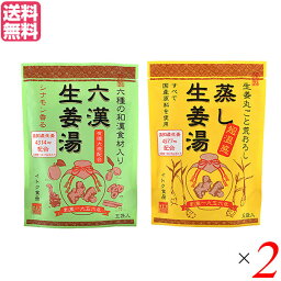 生姜湯 しょうが湯 生姜 六漢生姜湯 蒸し生姜湯 2種セット×2 イトク食品 送料無料