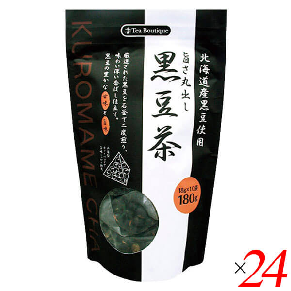 黒豆茶 国産 ティーバッグ 旨さ丸出し黒豆茶（北海道産黒豆使用） 10袋入り 24個セット 送料無料