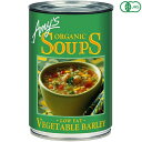 【5/1(木)限定!ポイント最大8倍!】缶詰 スープ 野菜スープ エイミーズ Amy's 有機ベジタブルバーリースープ 400g