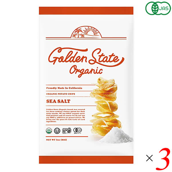 【5/20(月)限定！楽天カードでポイント4倍！】ポテトチップス ポテチ 無添加 Golden State Organic ゴ..