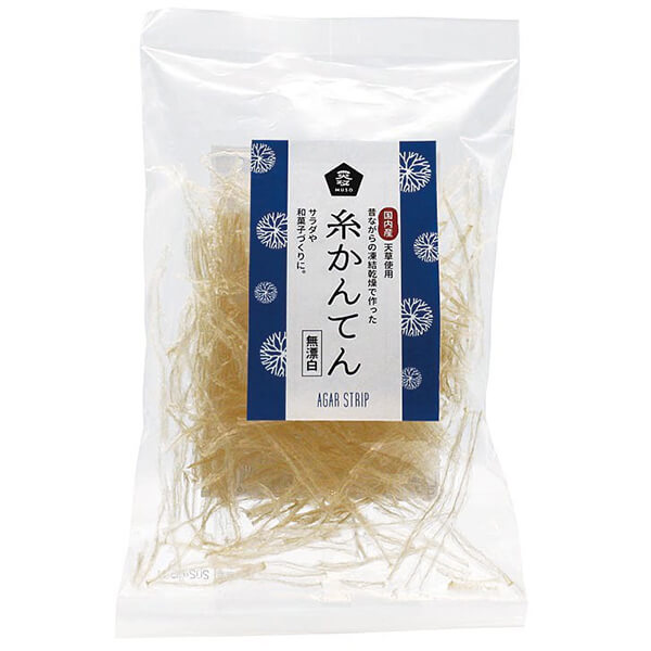 【5/18(土)限定！ポイント6~8倍！】ムソー 国内産無漂白 糸かんてん 16g 国産 てんぐさ 天草 送料無料