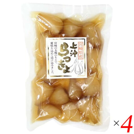 らっきょう 漬物 らっきょう漬け 宮崎県産甘らっきょう 100g 4個セット 上沖産業 送料無料 らっきょう 漬物 らっきょう漬け 宮崎県産甘らっきょう 100g 4個セット 上沖産業 送料無料