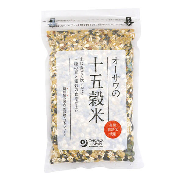 十五穀米 雑穀 栽培期間中農薬不使用 オーサワの十五穀米(国産)300g 送料無料