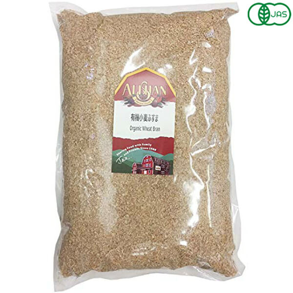 【スーパーSALE!ポイント2倍!100円クーポン】アリサン 有機小麦ふすま(粉)1kg オーガニック パウダー 粉末
