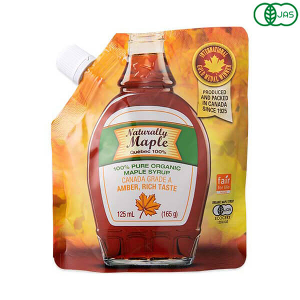 【5/10(土)限定！楽天カード利用でポイント9倍！】平田産業 オーガニックナチュラリー メープルシロップ 165gのサムネイル