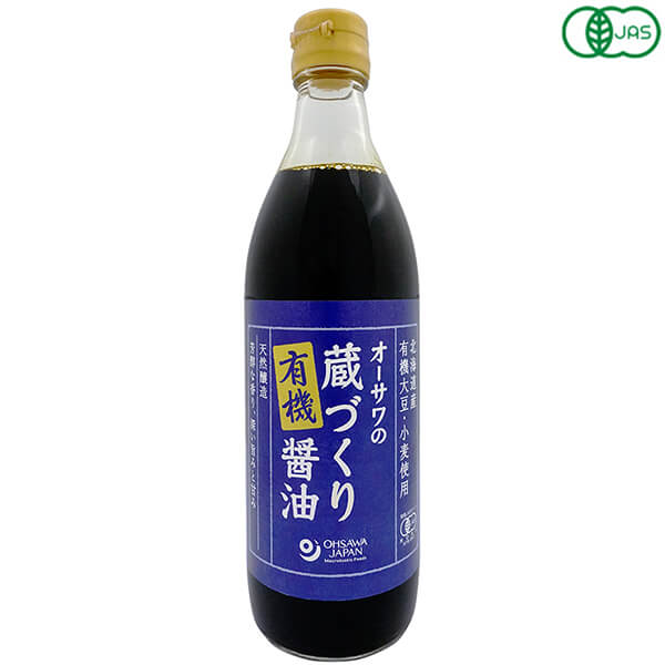 【マラソン限定！100円クーポン！学割2倍！】オーサワの蔵づくり有機醤油 500ml しょうゆ オーガニック 国産 オーサワジャパン