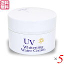 【5/1(木)限定!ポイント最大8倍!】オールインワン UV 紫外線 炭黒泉 UVホワイトニングウォータークリーム 80g 5個セット 不動化学