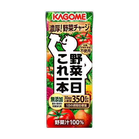 【送料無料】カゴメ　野菜一日これ一本　200ml　12本セット