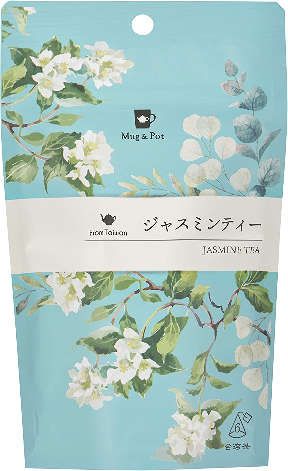 【送料無料】ポスト便　Tokyo Tea Trading 　Mug＆Pot　ジャスミンティー　6P入り