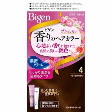 乐天商城 - 送料無料　【医薬部外品】5個　ホーユー　ビゲン香りのヘアカラー　クリーム　4　ライトブラウン