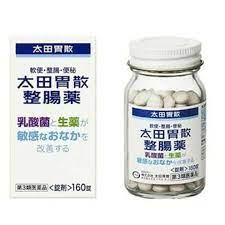 　商品名 太田胃散整腸薬　160錠 内容量 160錠 成分・分量 成 分　1日量（9錠）中 ビフィズス菌 ------------------------ 30 mg ラクトミン（ガッセリ菌）------------- 30 mg 酪酸菌 ...