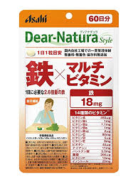 【送料無料】60粒×3　アサヒフードアンドヘルスケア　　ディアナチュラスタイル　鉄×マルチビタミン　60粒（60日分）×3