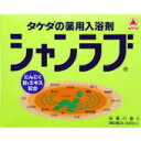 　商品名 　シャンラブ 生薬の香り 30包×2　　 内容量 30包×2 成分 ニンニクB1エキス末、炭酸水素Na、無水硫酸Na その他の成分／軽質無水ケイ酸、ビタミンB2、香料 　 効能・効果 しっしん、冷え症、疲労回復、肩こり、腰痛、あせも、にきび、荒れ性、ひび、あかぎれ、しもやけ、うちみ、くじき、神経痛、リウマチ、痔などに 　　 ご使用方法 ご家庭のお風呂のお湯（約200L）に1包（30g）を入れ、よくかきまぜてご入浴ください。お湯の量に合わせて適宜増減してください。 皮膚あるいは体質に異常がある場合は医師・薬剤師に相談してご使用ください。 使用中や使用後、皮膚に発疹、発赤、かゆみ、刺激感などの異常が現れた場合、使用を中止し、医師・薬剤師にご相談ください。 本品は食べられません。万一大量に飲み込んだときは、水を飲ませるなどの処置を行ってください。 本品には、浴槽・風呂釜をいためるイオウは入っておりません。 本品は天然の生薬を使用しておりますので、浴槽の材質などによりまれに臭いまたは色がつくことがありますのでご注意ください。 残り湯は、洗濯にもお使いになれますが、すすぎは水道水（清水）で十分に行ってください。ただし、以下の場合は衣類が着色などすることがありますので使用しないでください。 柔軟仕上げ剤との併用 発売元 武田薬品工業株式会社 　 区分 日本製・医薬部外品 広告文責 メガヘルスマート 電話：024-922-2148　薬剤師　菊地　浩也 メール：health@daigaku-dou.com 　 【使用期限：商品発送後、180日以上ございます】