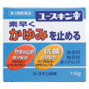 　商品名 ユースキンアイ　110g　　 内容量 110g 成分 （1gあたり） クロタミトン 20mg、ジフェンヒドラミン 10mg、グリチルレチン酸 10mg、ビタミンE酢酸エステル 5mg、イソプロピルメチルフェノール 5mg *本剤にステロイド剤は配合されていません。 添加物として、水添大豆リン脂質、オリブ油、グリセリン、1.3-ブチレングリコール、ジメチルポリシロキサン、キサンタンガム、カルボキシビニルポリマー、ステアリン酸、トリイソオクタン酸グリセリン、パルミチン酸セチル、セトステアリルアルコール、ミリスチン酸イソプロピル、ステアリン酸ソルビタン、ポリオキシエチレン硬化ヒマシ油、トリエタノールアミン、パラベ　 　 効能・効果 かゆみ、皮ふ炎、しっしん、じんましん、かぶれ、あせも、ただれ 用法・用量 患部を清潔にしてから、1日数回適量をよくすり込んでください。 服用上の注意 　　 1.次の人は使用前に医師又は薬剤師にご相談ください。 (1)医師の治療を受けている人。 (2)本人又は家族がアレルギー体質の人。 (3)薬や化粧品などによりアレルギー症状を起こしたことがある人。 (4)湿潤やただれのひどい人。 2.次の場合は、直ちに使用を中止し、この説明文書を持って医師又は薬剤師にご相談ください。 (1)使用後、次の症状があらわれた場合 関係部位 症状 皮 ふ 発疹・発赤、かゆみ、はれ (2)5-6日間使用しても症状がよくならない場合 保管及び取扱い上の注意 ・お子様の手の届かない所に保管してください。 ・直射日光をさけ、なるべく涼しい所にキャップときちんとしめて保管してく　　ださい。 ・他の容器に入れ替えないでください。(誤用の原因になったり、品質が変　わることがあります。) 保管・扱い上での注意 ●直射日光の当たらない涼しい所に保管してください。●小児の手の届かない所に保管してください。 製造販売元 　ユースキン製薬株式会社 住所：川崎市川崎区貝塚1-1-11 問い合わせ先：電話：0120-22-1413 受付時間：土・日・祝日を除く9：00〜17：00 　 区分 日本製・　第3類医薬品 広告文責 メガヘルスマート　薬剤師　菊地　浩也　 　 この商品は医薬品です。用法用量をご確認の上、 ご服用下さいませ。　 【使用期限：商品発送後、180日以上ございます】 医薬品販売に関する記載事項　　