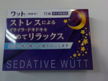 【第（2）類医薬品】・”クロネコDM便発送希望”のコメント入りで送料を160円に修正致します　代引き＆同梱不可　ウット　12錠　うっっと