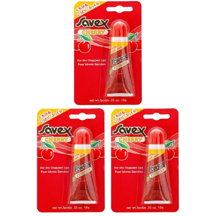 3個セット サベックス リップ チューブ チェリー 10g　リップクリーム　Savex　CHERRY 送料無料