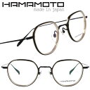 ハマモト メガネ フレーム HAMAMOTO HT-360 Col.1 ブラック クラウンパント メンズ レディース 男性 女性 眼鏡 メガネフレーム 日本製 ...