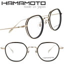 ハマモト メガネ フレーム HAMAMOTO HT-360 Col.3 ゴールド クラウンパント メンズ レディース 男性 女性 眼鏡 メガネフレーム 日本製 鯖江 japan フィット感 高評価 かっこいい 重厚感 度入り 度なし 伊達メガネ 遠近両用 度付きレンズ対応 ビジネス 送料無料 小さめ(4)