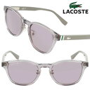 サングラス ラコステ LACOSTEL6019SLB 035 クリアグレー 薄カラーレンズ 国内正規品 lacoste suns かっこいい ドライブ UVカット 紫外線対策 ユニセックス 男女兼用 クール アウトドア 上品 旅行 スポーティ 送料無料 高級感 おしゃれ 度付きレンズ 可 必需品 お出かけ