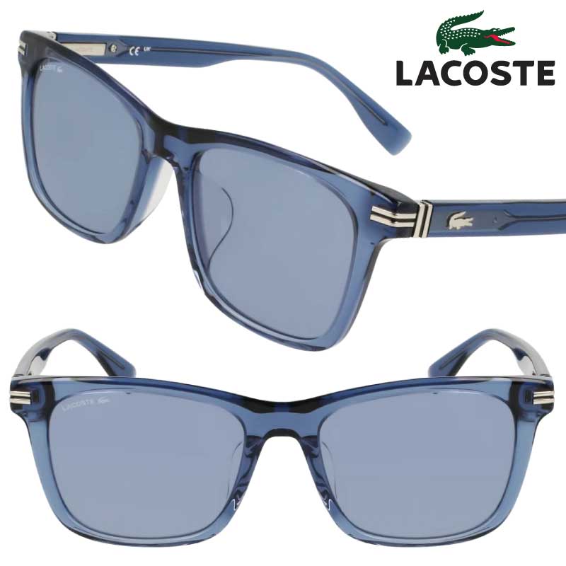 サングラス ラコステ LACOSTE L6050SLB 410 ネイビー 青 国内正規品 lacoste suns かっこいい ドライブ UVカット 紫外線対策 ユニセックス 男女兼用 クール ワニマーク ワニのロゴ 上品 テニス スポーティ 送料無料 高級感 おしゃれ 度付きレンズ 可 必需品 お出かけ