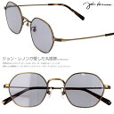 サングラス 丸 ジョンレノン 度付き 度なし 対応 可 JOHN LENNON JL 546 3 正規品 丸い 丸型 丸 多角形 六角形 アンティークゴールド ...