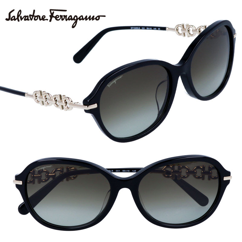 Salvatore Ferragamo サルヴァトーレ フェラガモ SF1048SLB 001 ブラック 黒 ハイセンス ブランドサングラス uvカット フェラガモ正規店 プレゼントに最適