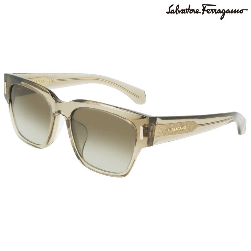 Ferragamo サングラス フェラガモ SF2020SLB 310 クリアカーキ オリーブ グラデーション メンズ レディース ブランド ブランドサングラス UVカット 紫外線カット サルヴァトーレフェラガモ Salvatore Ferragamo 正規品 おしゃれ プレゼント 度付き 可 ウェリントン 送料無料