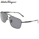 Ferragamo サングラス フェラガモ SF314SLB 001 ブラック 黒 グレー メンズ 男性 ブランド ブランドサングラス UVカット 紫外線カット...