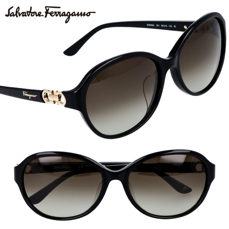 フェラガモ Salvatore Ferragamo サルヴァトーレ フェラガモ SF804SA 001 ブラック 黒 ハイセンス ブランドサングラス uvカット フェラガモ正規店 プレゼントに最適