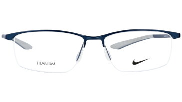 NIKE ナイキ 6077af-406 ネイビー 57□16 nike 正規品 国内正規品 眼鏡 メガネ フレーム チタン メンズ ロゴ シンプル スポーツ プレゼント ギフト