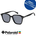 サングラス 偏光 POLAROID ポラロイド PLDCN 0094/F/S-54-807 M9 ブラック 黒 スクエア フレーム カラーレンズ ブルー偏光 偏...