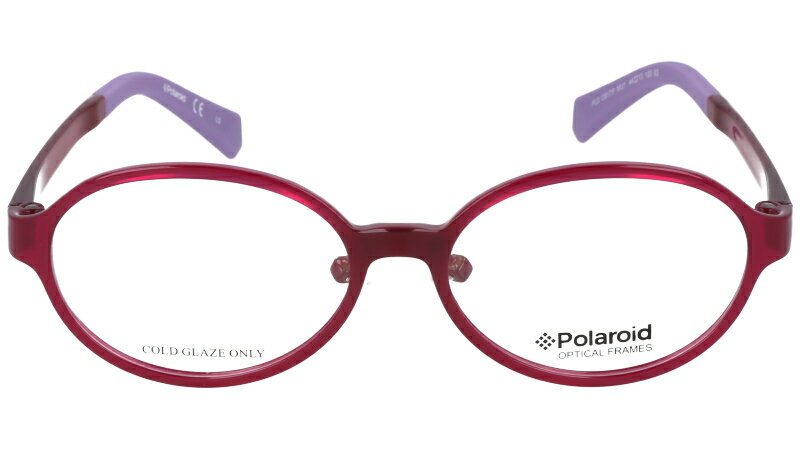 POLAROID ポラロイド PLD D817/F MU1 Polaroid ピンク 赤紫 パープル 眼鏡 メガネ メガネフレーム 眼鏡フレーム ジュニア キッズ 子供用 子供用メガネ キッズメガネ ジュニアメガネ 送料無料