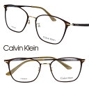 Calvin Klein カルバンクライン ck21136a-200 ブラウン ゴールド 国内正規品 眼鏡 メガネ フレーム チタン メンズ レディース 男性 ...