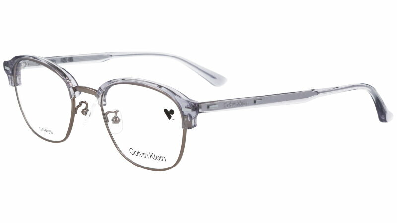 Calvin Klein カルバンクライン CK23122LB 020 クリアブルー シルバー 国内正規品 眼鏡 メガネ 眼鏡フレーム メガネフレーム シーケー ck ブランド チタン TITANIUM 軽量 オシャレ シンプル ビジネス 知的 メンズ レディース 男性 女性 ギフト プレゼント 送料無料