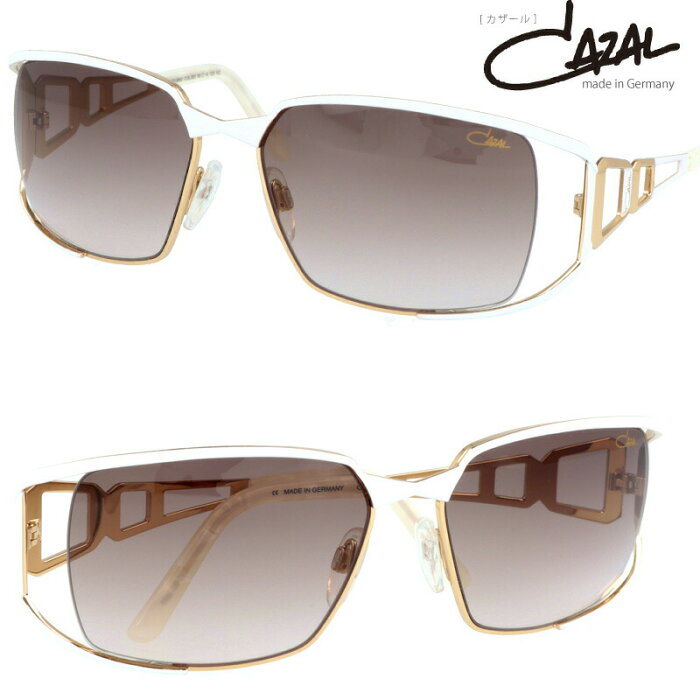 CAZAL カザールmod 9053 col.003 国内正規品 ブランド 高級 サングラス cazal サングラス cazal 芸能人 UVカット 紫外線カット uv400 メンズサングラス レディースサングラス 高級サングラス　ホワイト ゴールド ブラウン