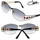 サングラス カザール CAZAL mod 9098-001 ブラック グレー ハーフ ゴールド チタン 国内正規品 ブランド 高級 サングラス 芸能人 UVカッ...