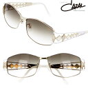 サングラス カザール CAZAL mod 9098-003 ホワイト ブラウン ハーフ ゴールド チタン 国内正規品 ブランド 高級 芸能人 UVカット 紫外線...
